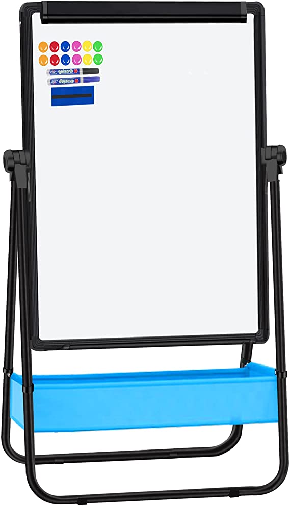 Magnetic Whiteboard with Stand - Double Sided 40"x28" Portable U Stand Easel Whiteboard, Height Adjustable & 360¡ã Rotating Dry Erase Boards for Classroom, Home, Restaurant & Presentation