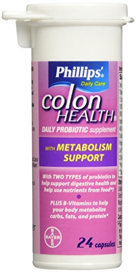 Phillips’ Colon Health with Metabolism Support Daily Probiotic Supplement, 24 Count