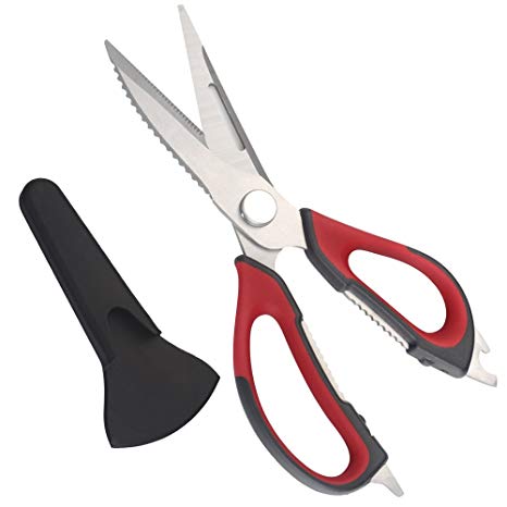 Professional Kitchen Scissors– Ultra Sharp Heavy Duty Kitchen Shears– Multipurpose Cooking Poultry Scissors