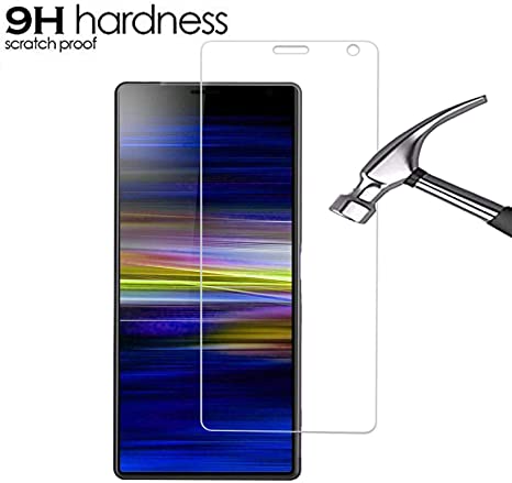 DN-Alive Xperia 10 Screen Protector, Xperia 10 Tempered Glass, [Scratch Proof] [Shatter Proof] [9H Hardness] [HD Clearity] [Case Friendly] Screen Protector For Sony Xperia 10