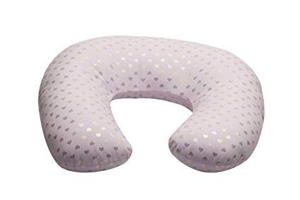 NurSit Basic Nursing Pillow and Positioner, Pink Hearts Print