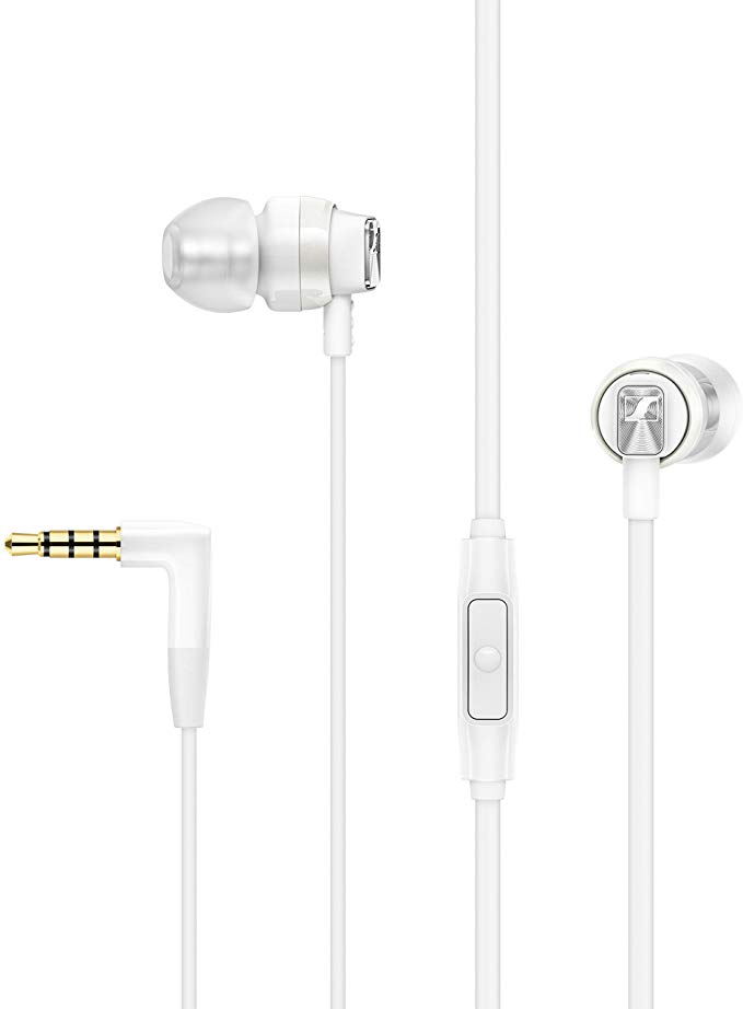 Sennheiser CX 300S In Ear Headphone with One-Button Smart Remote - White