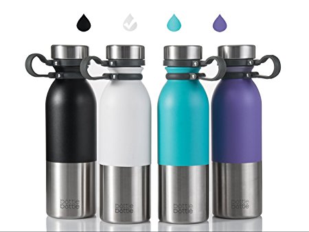 Bottlebottle Vacuum Insulated Stainless Steel Hydro Water Bottle 20oz, Cold 24 Hrs, Hot 12 Hrs Eco-Friendly BPA free-Double Wall Sports Thermos Flask- Leak & Sweat Proof with Handle