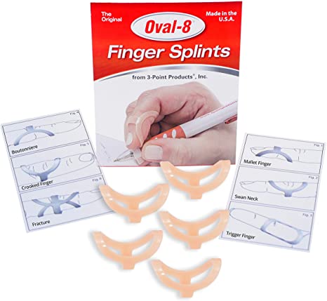 3-Point Products Oval-8 Finger Splint Size 10 (Pack of 5)