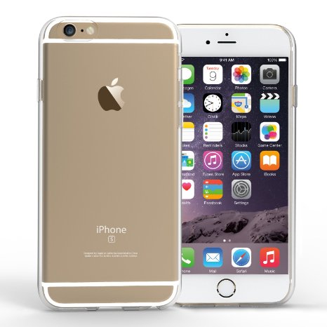 Yousave Accessories® iPhone 6S Plus Case Ultra Thin [Sept 2015 Model] Invisible Clear Exact Fit Silicone Gel Cover