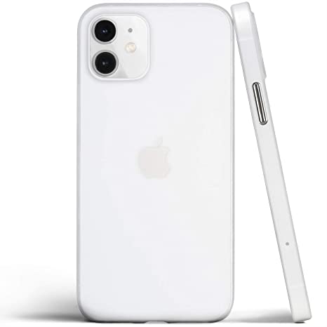 totallee Thin iPhone 12 Case, Thinnest Cover Ultra Slim Minimal - for iPhone 12 (2020) (Frosted Clear)