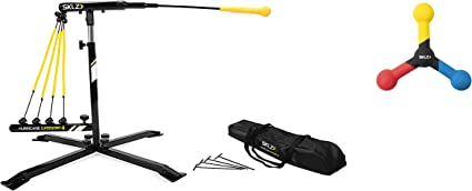 SKLZ Hurricane Premium Portable Batting Practice/Hitting Swing Trainer System for Baseball and Softball, All Ages Training