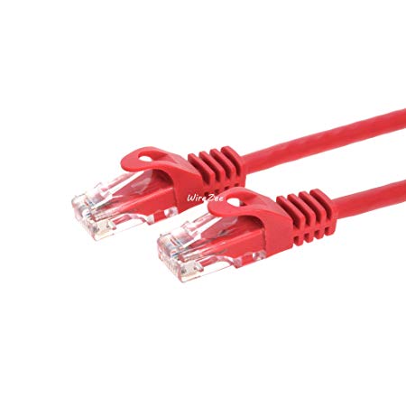 Cat6 Patch Network Cord RJ45 UTP Cable Ethernet (5FT, Red)