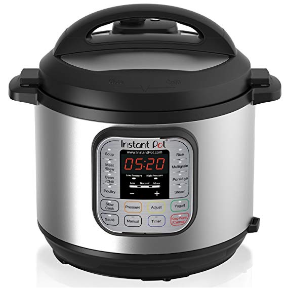 Instant Pot IP-DUO50 7-in-1 Programmable Pressure Cooker, 5qt/900W, Latest 3rd Generation Technology, Stainless Steel Cooking Pot and Exterior