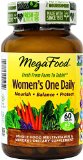 MegaFood - Womens One Daily Supports Healthy Emotional Balance and Stress Response 60 Tablets Premium Packaging