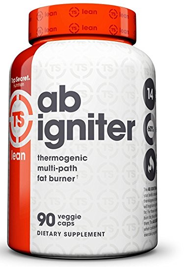 Top Secret Nutrition Ab Igniter Thermogenic Fat Burner Supplement for Weight Loss (90 veggie caps)
