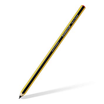STAEDTLER Noris digital Stylus Pencil, fine touchscreen pen with a 0,7 mm tip, EMR Technology, Yellow Black, hexagonal shape