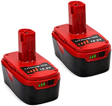 5.0Ah C3 19.2V Battery for Craftsman 19.2-Volt DieHard 130279005 Battery XCP 1323903 130211004 11045 315.115410 315.11485,2Pack