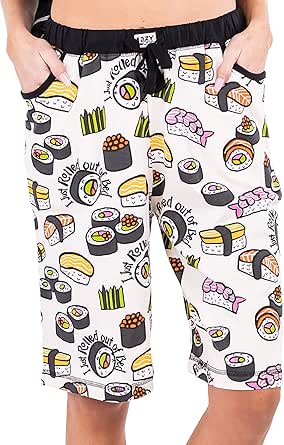 Lazy One Animal Pajamas for Women, Cute Pajama Shorts and Top Separates