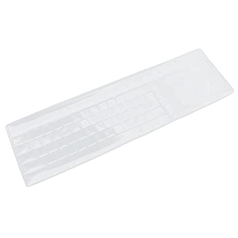 uxcell A09032000ux0007 Desktop Keyboard Skin Protector Cover, Clear