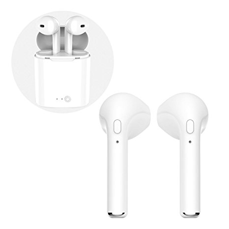 Bluetooth Headphones Wireless Headphones Sport In-Ear with Mic Noise Canceling Mini Earbud HD Stereo Earphone for iPhone X 8 8plus 7 7plus 6S Samsung Galaxy S7 S8 IOS Android Smart Phones