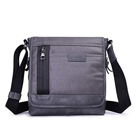 DAVIDNILE Man Bag Messenger Bag Crossbody Bags Waterproof Shoulder Bag Man Purse Purses and Bags for Men and Women (Grey)