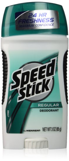 Speed Stick Deodorant, Regular, 3 oz, (Pack of 6) by Mennen