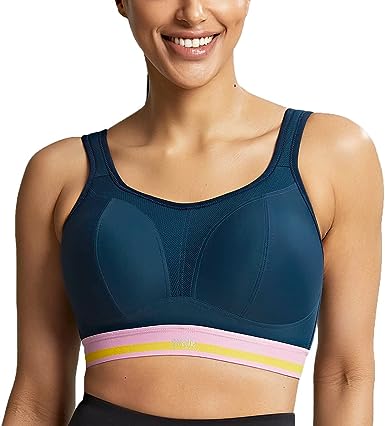 Panache Non-Wire Sports Bra (7341)- Retro Navy