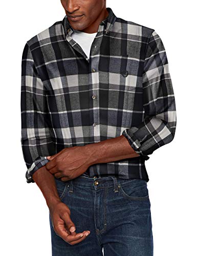 Chaps Men's Classic Fit Long Sleeve Performance Flannel Shirt,