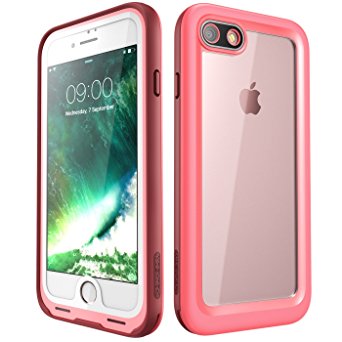 iPhone 7 Case, i-Blason Waterproof Full-body Rugged Case with Built-in Screen Protector for Apple iPhone 7 2016 Release (Pink)