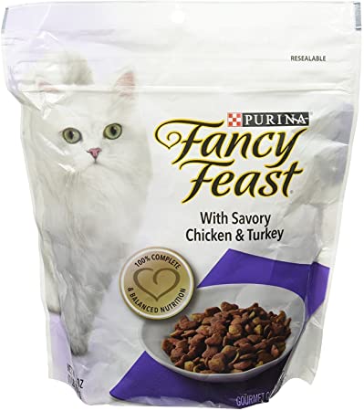 Fancy Feast Gourmet Savory Chicken & Turkey Dry Cat Food (2-Bags) (16 OZ Each)