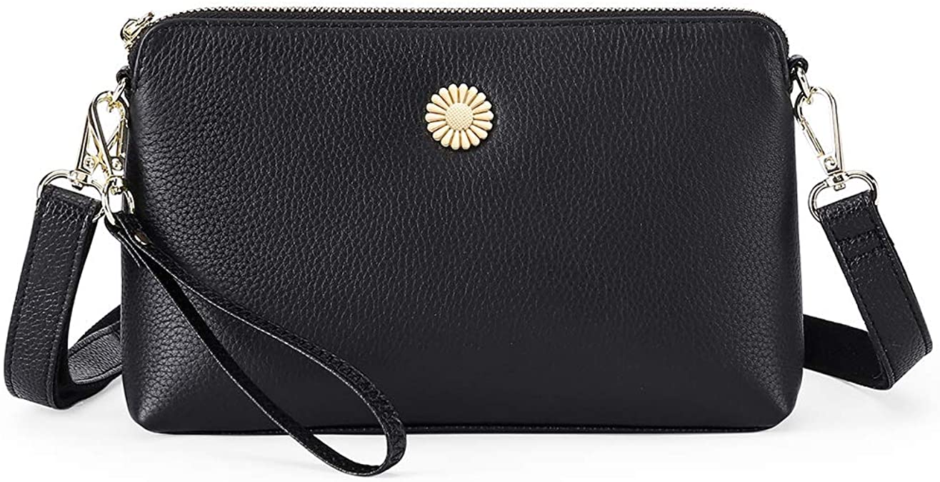 GOIACII Women Leather Crossbody Bag,Wallet Wristlet Handbag For Lady,Fashion Clutch phone