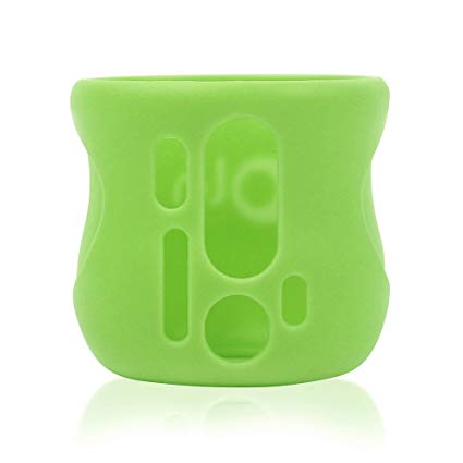 Olababy Silicone Sleeve for AVENT Natural Glass Bottles (4 oz, Green)