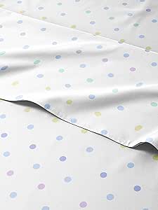 Kids Polka Dots Queen Sheet Set - Cute 4 Piece Queen Bed Sheets For Kids - Deep Pocket Wrinkle Free - Multicolored Polka Dot Sheets - Printed Kids Queen Size Sheets - Soft Queen Sheets, Girls Toddlers