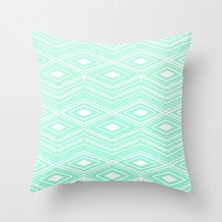 My Honey Pillow Hipster Mint Green Arrows Aztec Tribal Pattern Throw Pillow By Girly Roadfor Your Home