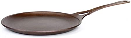 AUS-ION Si124c Crepe & Griddle Pan With Satin Finish 100% Made in Sydney, 4mm Australian Iron, 9.5-Inch (24cm), Professional Grade Cookware