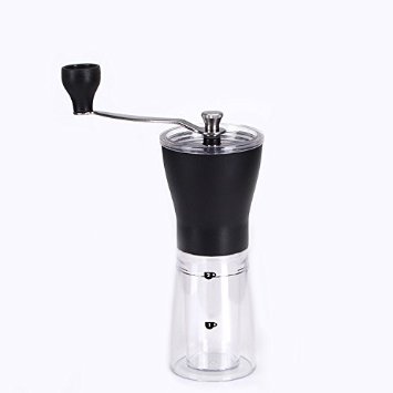 CoastLine Slim Hand Manual Coffee Grinder | High Quality Travel Ceramic Hand Crank, Slim Space-Saving Design | Coffee Grinding on the Go | Great for Traveling, Hiking and Camping | Lifetime Warranty