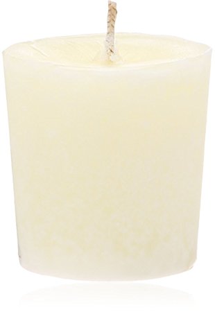 Aroma Naturals Votive Candles with Orange Clove and Cinnamon Essential Oil White Scented, Peace Pearl, 6 Count