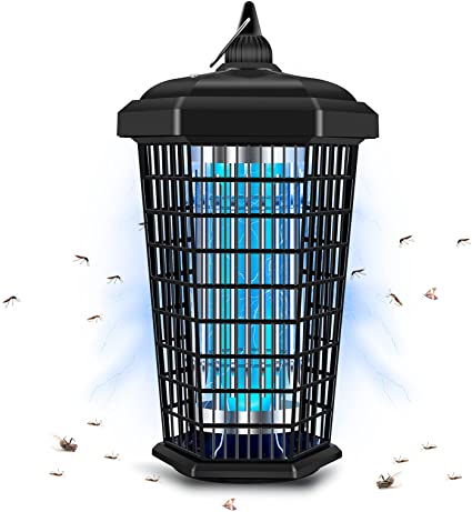 Bug Zapper, Intelligent 30W Big Bulb Mosquito Killer, Indoor and Outdoor Fly Zapper Mosquito Zapper, Electronic Insect Killer for Patio, Backyard and Home(Black)