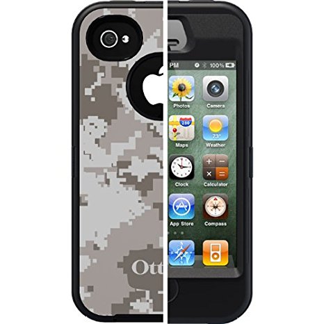 OtterBox Defender Series Military Camo for iPhone 4 and 4S - Retail Packaging - Blizzard Design (Discontinued by Manufacturer)
