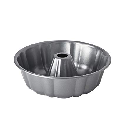 Chicago Metallic 5246255 10" Fluted Cake Pan, Inches, Grey