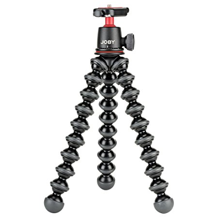 JOBY GorillaPod 3K Kit. Compact Tripod 3K Stand and Ballhead 3K for Compact Mirrorless Cameras or devices up to 3K (6.6lbs). Black/Charcoal