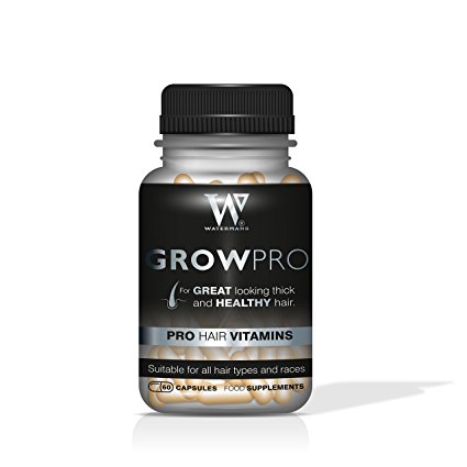 Best Hair Vitamins - GrowPro - Hair Growth Supplements - DHT Blocker for Men & Women, Helps Combat Hair Loss, Hair Regrowth‎ with Grow Pro by Watermans