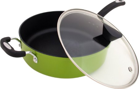 The Green Earth All-In-One Sauce Pan by Ozeri with Ceramic Non-Stick Coating from Germany 100 PFOA Free