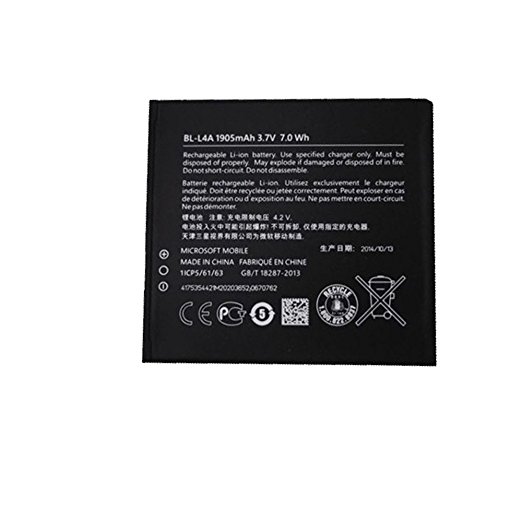 Kamal Star® High Capacity Replacement Battery For Nokia Microsoft Lumia 535 BL-L4A 1905mAh/7.0Wh