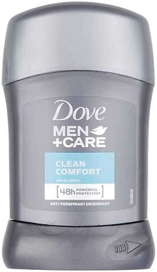Dove for Men Clean Comfort Stick Anti-Perspirant Deodorant, 50ml