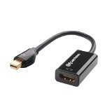 Cable Matters Gold Plated Mini DisplayPort Thunderbolt8482 Port Compatible to HDMI Male to Female Adapter in Black