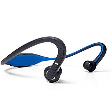 Red Fox Wireless EDGE IPX4 Bluetooth Wireless Headphone (Blue)