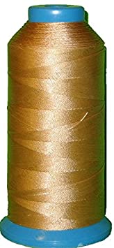 Beige Bonded Nylon Sewing Thread #69 T70 1500 Yard for Outdoor, Leather, Upholstery
