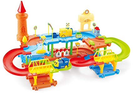 Webby Educational Kids Building Block Train(Multicolour) - Set of 45