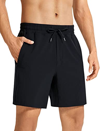 CRZ YOGA Men's Linerless Workout Shorts - 7''/9'' Quick Dry Running Sports Athletic Shorts with Pockets