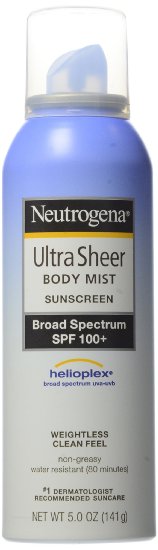 Neutrogena Ultra Sheer Sunblock Body Mist Spray SPF 100 5 oz