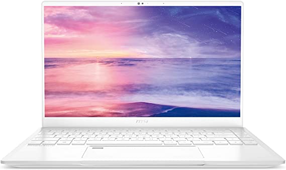 MSI Prestige 14 A10SC-051 White 14" Ultra Thin and Light Professional Laptop Intel Core i7-10710U GTX1650 MAX-Q 16GB DDR4 512GB NVMe SSD Win10Pro