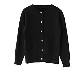 SMILING PINKER Girls Cardigan Sweater School Uniforms Button Long Sleeve Knit Tops