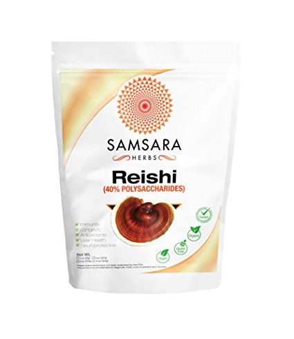 Reishi Extract Powder (8oz/227g) - 40% Polysaccharides, Duanwood Red Reishi Extract